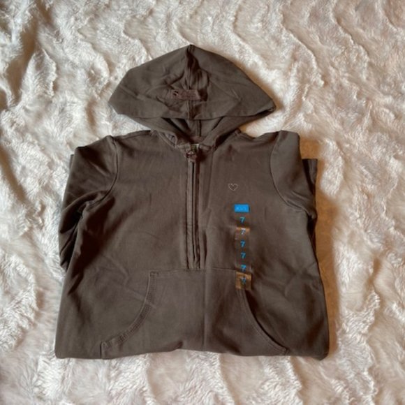 2/$55 Children's Place Brown Hoodie Dress Girls Size 7 NWT - Picture 9 of 11